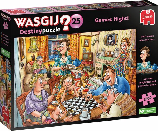 Jumbo 1110100015 Wasgij Destiny 25 Games Night 1000 Teile