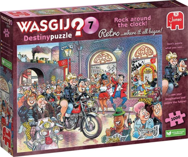 Jumbo 1110100017 Wasgij Retro Destiny 7 Rock around the Clock! 1000 Teile