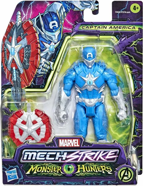 Hasbro Marvel Avengers Mech Strike Monster Hunters Captain America 15 cm