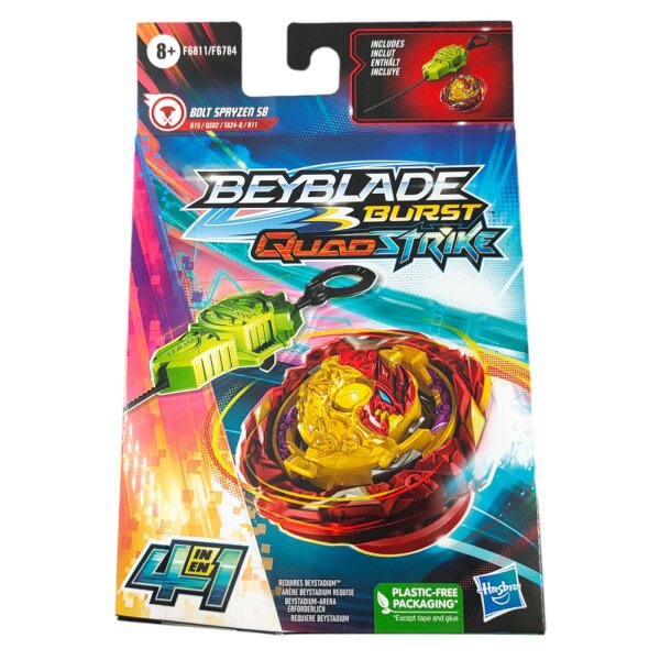 Hasbro F6811 Beyblade Burst Quad Strike - Bolt Spryzen S8