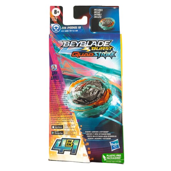 Hasbro F7776 Beyblade Burst Quad Strike - Zeal Nyddhog N8