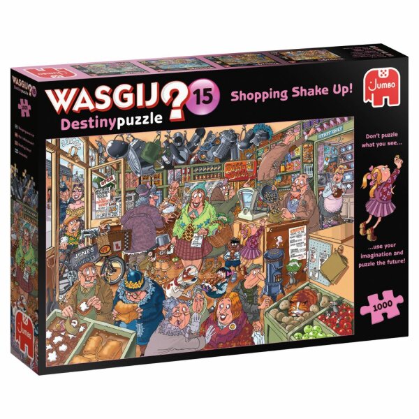 Jumbo 1119800091 Wasgij Destiny 15 - Einkaufswahnsinn! 1000 Teile Puzzle