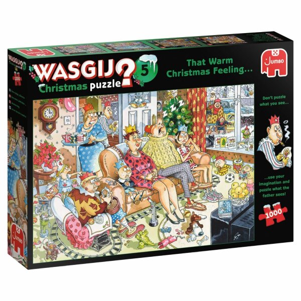 Jumbo 1119800097 Wasgij Christmas 5 - Das warme Weihnachtsgefühl... 1000 Teile Puzzle