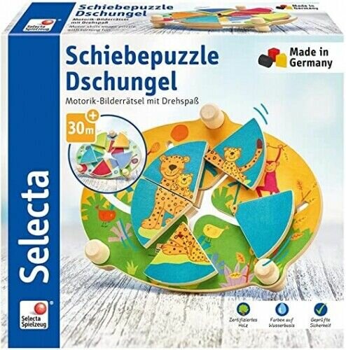 SELECTA 62062 SLIDING PUZZLE JUNGLE*DEFG