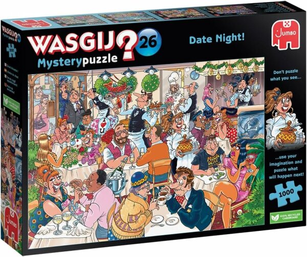 Jumbo 1110100331 Wasgij Mystery 26 - Date Night! - 1000 Teile Puzzle