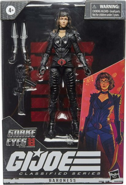 Hasbro F0110 G.I. Joe Classified Series Snake Eyes Origins Baroness Actionfigur 15 cm