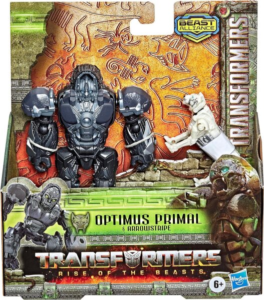 Hasbro F4611 Transformers: Aufstieg der Bestien Beast Alliance Beast Weaponizers 2er-Pack Optimus Primal