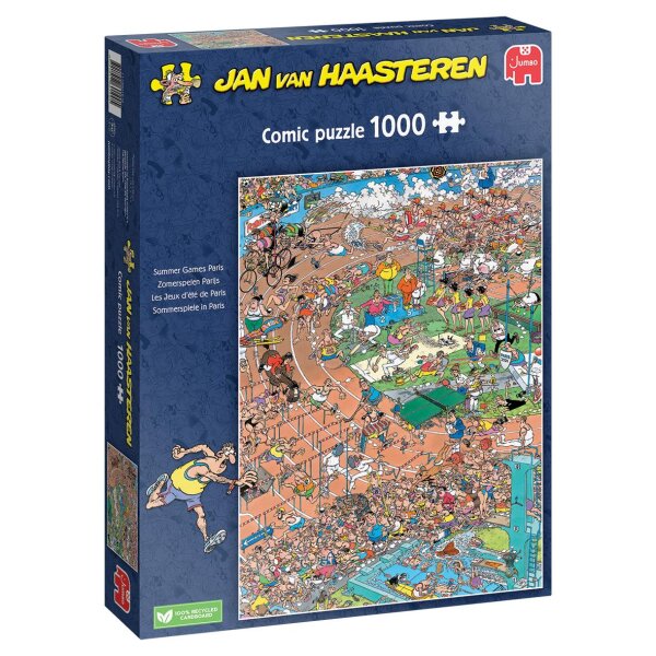 Jumbo 1119801816 Jan van Hassteren - Sommerspiele in Paris Puzzle 1000 Teile