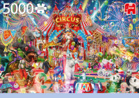 B-WARE Jumbo 18871 Eine Nacht im Zirkus 5000 Teile Puzzle