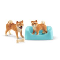 Schleich 42479 Shiba Inu Mutter und Welpe