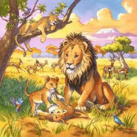 Ravensburger 08003 Wilde Giganten 3x49 Teile Puzzle