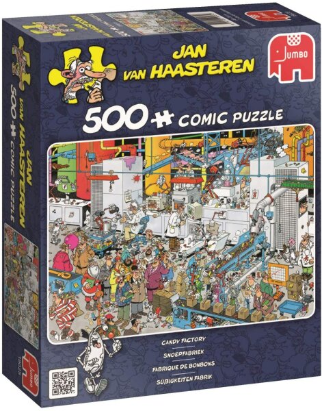 Jumbo 19025 Jan van Haasteren - Süßigkeitenfabrik 500 Teile Puzzle