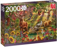 Jumbo 18868 Magischer Wald bei Sonnenuntergang 2000 Teile