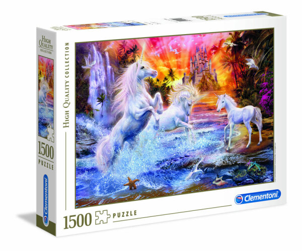Clementoni 31805 Wilde Einhörner 1500 Teile Puzzle High Quality Collection