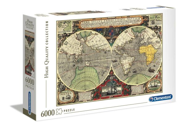 Clementoni 36526 Antike See-Karte 6000 Teile Puzzle High Quality Collection
