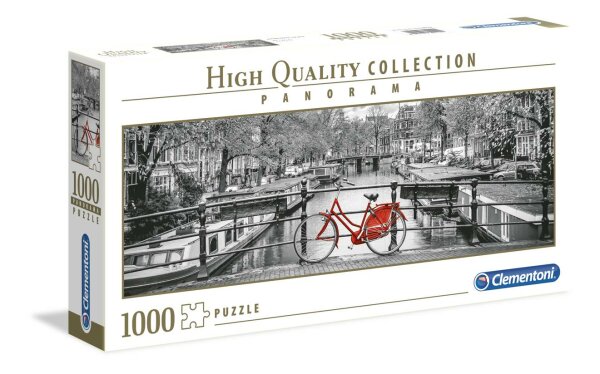 Clementoni 39440 Amsterdam Fahrrad 1000 Teile Puzzle High Quality Collection Panorama