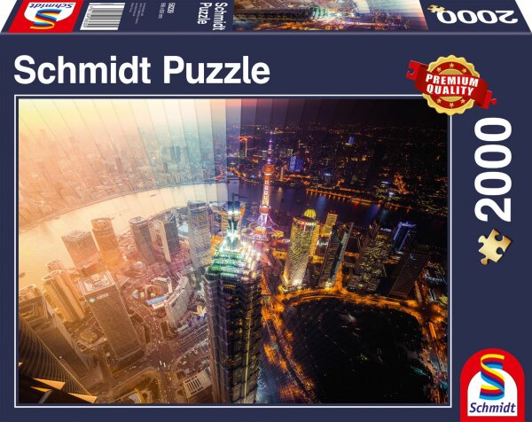 Schmidt 58239 Tag und Nacht -Zeitscheibe 2000 Teile Puzzle