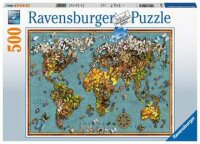 Ravensburger 15043 Antike Schmetterling-Weltkarte 500...