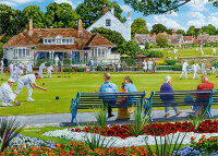 Jumbo 11309 Falcon - The Village Sporting Greens 2x1000 Teile Puzzle