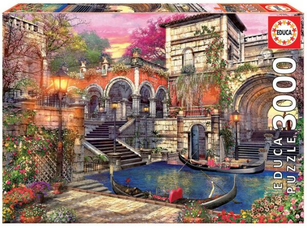 Educa 16320 Gondeln in Venedig 3000 Teile Puzzle
