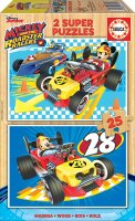 Educa 17234 Mickey 2x25 Teile Holzpuzzle