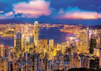 Educa 18462 Hong Kong 1000 Teile Nachtleuchtpuzzle