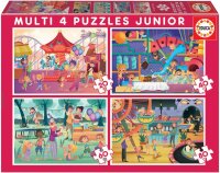 Educa 18601 Im Park 200 Teile Puzzle 4in1 Puzzle