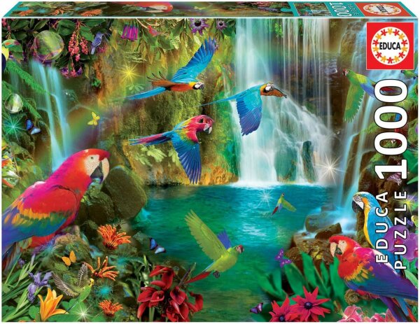Educa 18457 Tropische Papageien 1000 Teile Puzzle