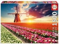 Educa 18465 Tulpen Landschaft 1500 Teile Puzzle