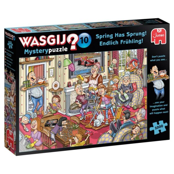 Jumbo 81905 Wasgij Mystery 10 - Endlich Frühling! 1000 Teile Puzzle TOYMI Exclusive