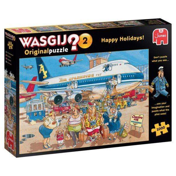 Jumbo 81922 WASGIJ Original 2: Schöne Ferien 1000 Teile Puzzle