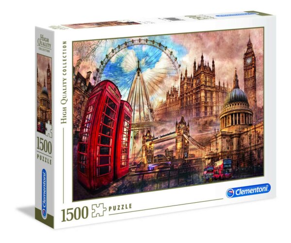 Clementoni 31807 Altes London 1500 Teile Puzzle High Quality Collection