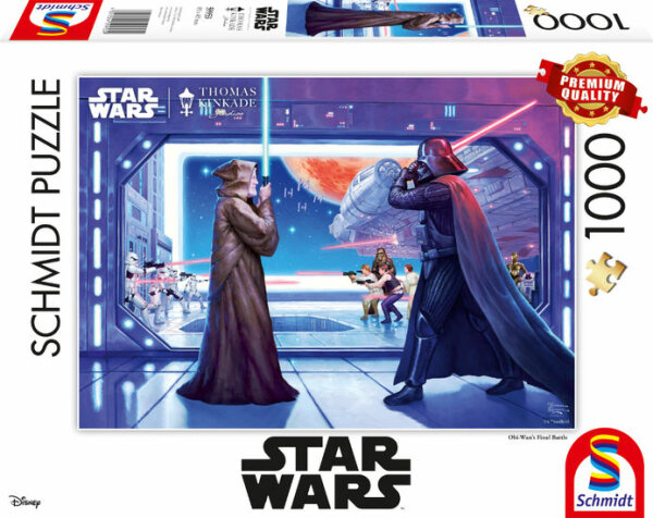 Schmidt 59953 Lucas Film, Star Wars, Obi Wans letzter Kampf 1000 Teile Puzzle