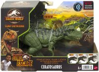 Mattel HCL92 Jurassic World Brüllattacke Ceratosaurus